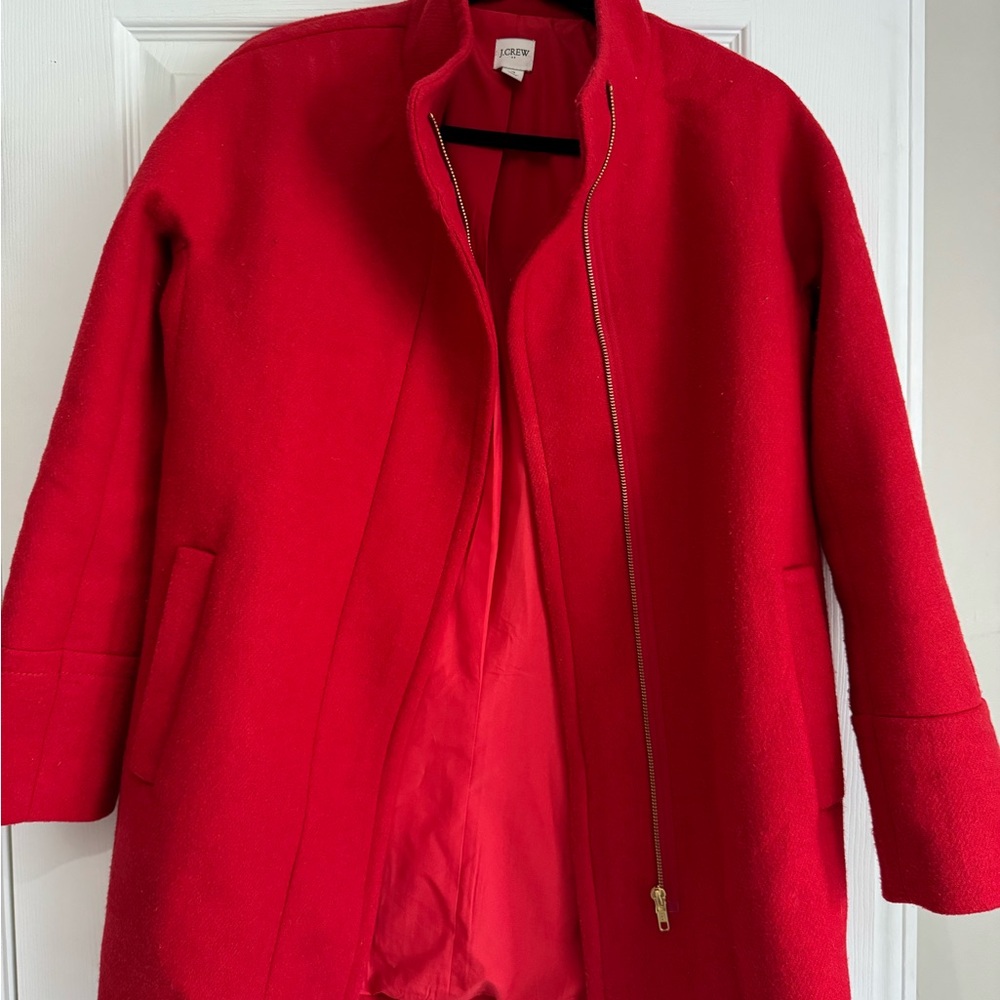 J. Crew Bold Red Coat